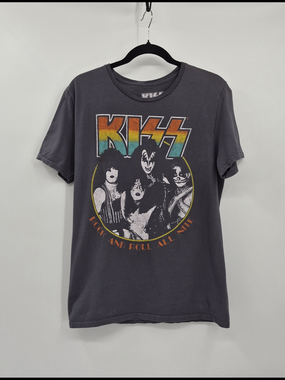 KISS Hard Rock Heavy Metal Band Mens Vintage Retro T-Shirt Size M Rock And Roll